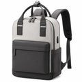 Sac à dos 30 x 15 x 40 cm en textile gris et noir pour ordinateur style urbain