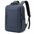 Sac à dos 32 x 16 x 46 cm bleu marine en tissu synthétique pour ordinateur style urbain