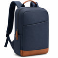 Sac à dos 30 x 12 x 42 cm en textile bleu marine pour ordinateur portable style urbain