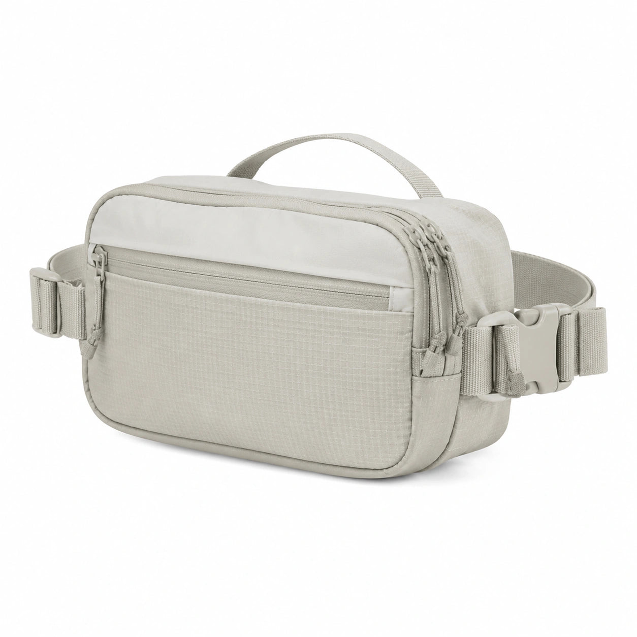 Sac banane 26 x 8 x 16 cm en polyester beige - rangement utilitaire réglable