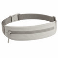 Sac banane 30 x 5 x 13 cm en textile gris à fermeture éclair ajustable pour usage quotidien