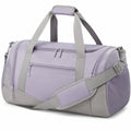 Sac de sport 50 x 25 x 28 cm textile violet gris à bandoulière réglable