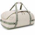 Sac de voyage 50 x 25 x 28 cm en tissu synthétique beige et vert convertible en sac à dos