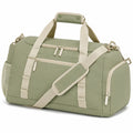 Sac de voyage 48 x 25 x 28 cm en textile vert sauge à bandoulière style sportif
